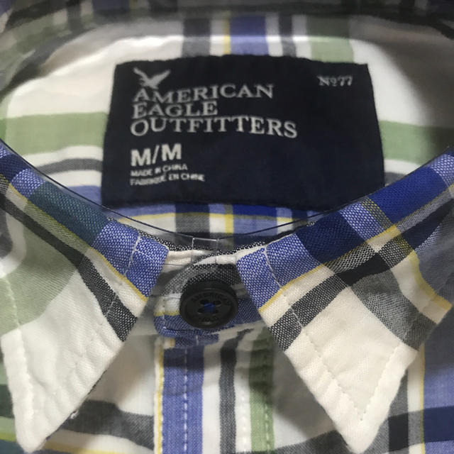 American Eagle(アメリカンイーグル)の新品 アメリカンイーグル【ロゴ】フランネル 長袖チェックシャツ M / Flan メンズのトップス(シャツ)の商品写真