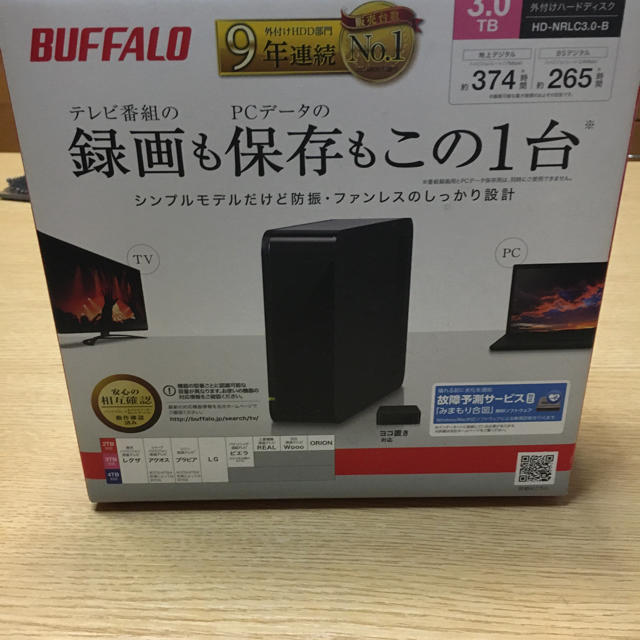 Buffalo - 値下げ! HDD未使用 BUFFALO HD-NRLC3.0-Bの+kusyo-hotels.co.ke