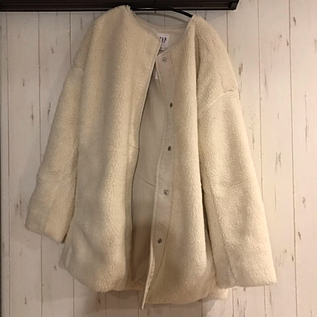 新品　gap ボア　アウター　ブルゾン