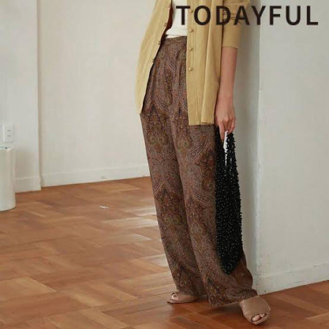 海外販売× 【美品】TODAYFULペイズリーラフパンツ38inchトゥデイフル
