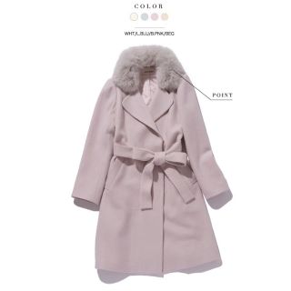 ミッシュマッシュ(MISCH MASCH)の【美品】ミッシュマッシュ　ファー付きコート♡(毛皮/ファーコート)