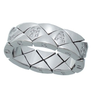 シャネル(CHANEL)の極美品☆CHANEL マトラッセ K18WG 750 ダイヤモンドリング(リング(指輪))