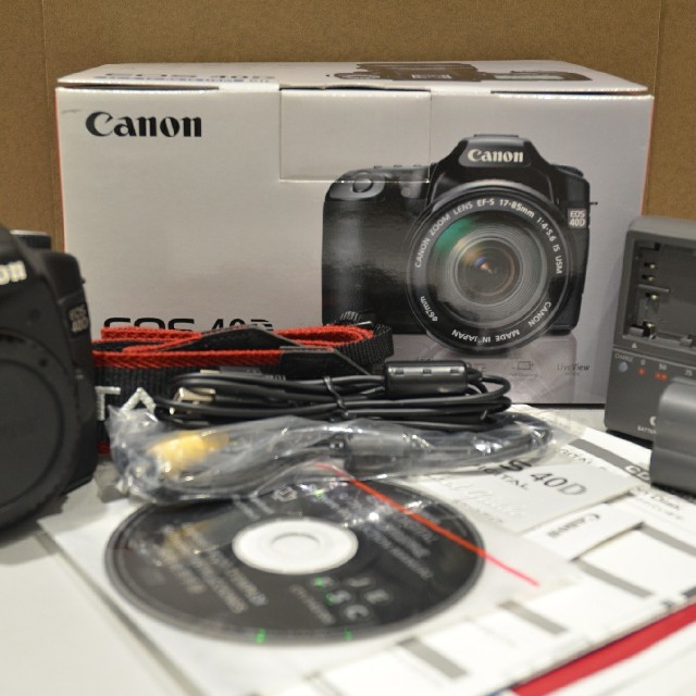 Canon(キヤノン)のキヤノンEOS40D レンズセット元箱付 スマホ/家電/カメラのカメラ(デジタル一眼)の商品写真