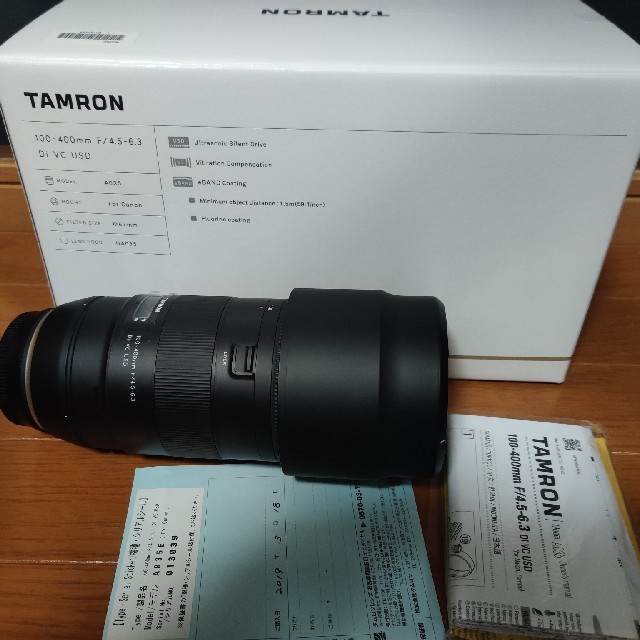 美品 タムロン 100-400mm F/4.5-6.3 Di VC キヤノン