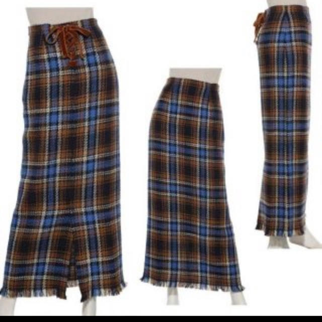 SNIDEL(スナイデル)のSNIDEL ウールロービングチェックタイトスカート レディースのスカート(ひざ丈スカート)の商品写真