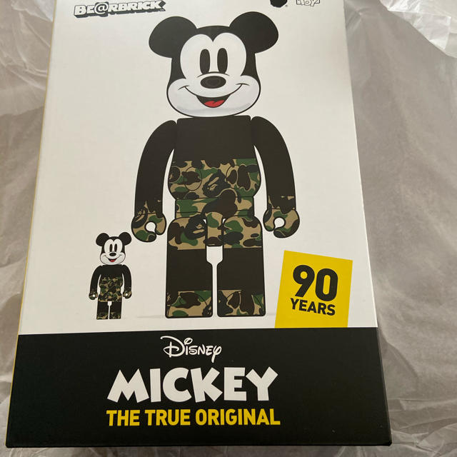 MEDICOM TOY(メディコムトイ)のBE@RBRICK BAPE MICKEY MOUSE 100％ & 400％ エンタメ/ホビーのフィギュア(その他)の商品写真