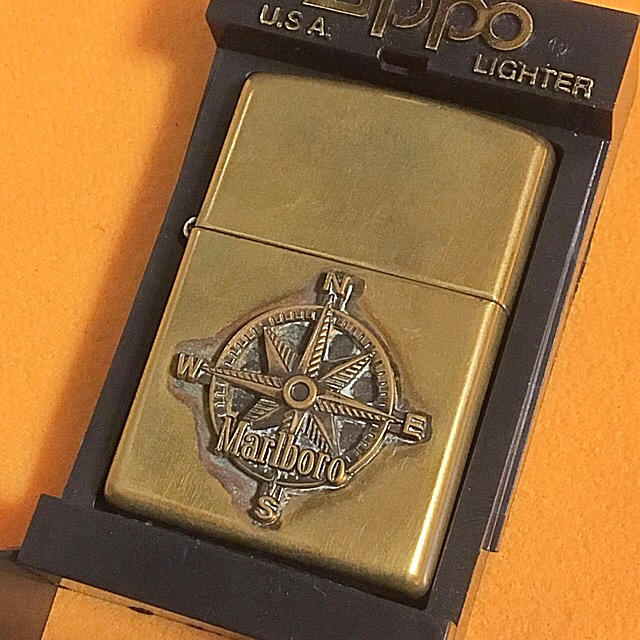 ZIPPO marlbolo マルボロ ソリッドブラス 立体コンパス