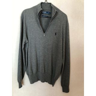 ラルフローレン(Ralph Lauren)のラルフローレン　Ralph Lauren  ハーフジップセーター　ウール　グレー(ニット/セーター)