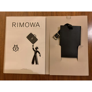 リモワ(RIMOWA)のリモワ　ネームタグ&ステッカー　ブラック(旅行用品)