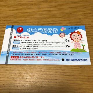 メイ様専用 ☆サマーランド株主優待券(遊園地/テーマパーク)