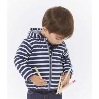 プチバトー(PETIT BATEAU)のSALE☆18m プチバトー マリニエールフード付きブルゾン(ジャケット/コート)