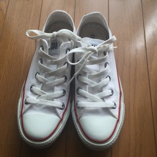 コンバース(CONVERSE)のconverse ローカット★白 ２２センチ(スニーカー)