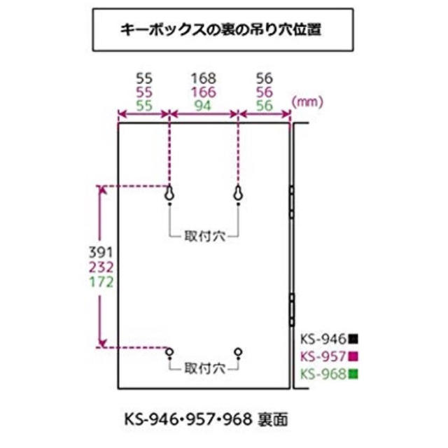 ソニック キーボックス ダイヤル式 54個吊 KS-946の通販 by bonerock｜ラクマ