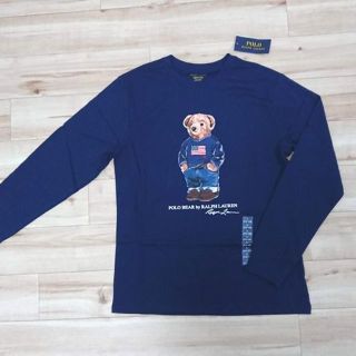 ポロラルフローレン(POLO RALPH LAUREN)のラルフローレン ポロベア フラッグ 長袖Ｔシャツ ボーイズL 160 メンズS(Tシャツ/カットソー(七分/長袖))