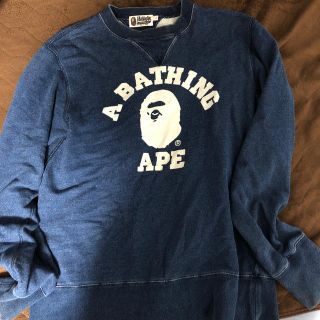 アベイシングエイプ(A BATHING APE)のエイプ　デニムスウェット(スウェット)