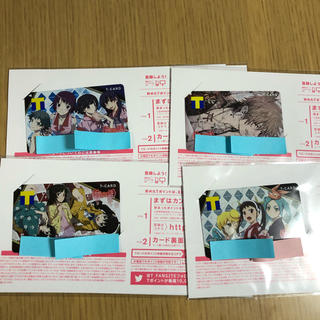 物語シリーズ  Tポイントカード  4枚セット(カード)