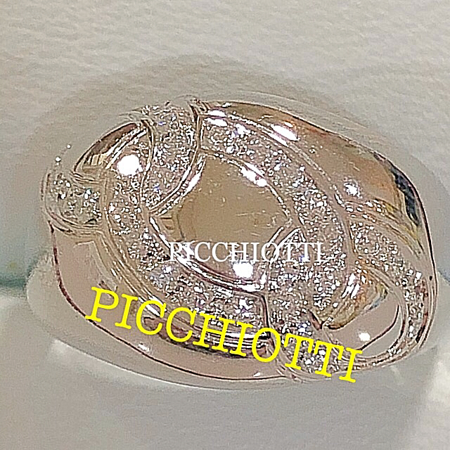 さたん様ご専用です。PICCHIOTTI ダイヤモンドリング K18WG pt レディースのアクセサリー(リング(指輪))の商品写真