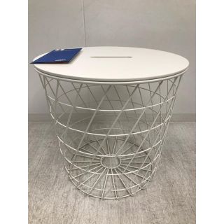 イケア(IKEA)のKVISTBRO クヴィストブロー 収納テーブル, ホワイト,44cm(その他)