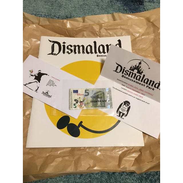 ☆法定通貨 BANKSY☆ミッキー dismaland バンクシー　販売証明付属