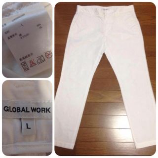 グローバルワーク(GLOBAL WORK)のGLOBALWORK ホワイトパンツ(カジュアルパンツ)