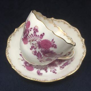 マイセン(MEISSEN)のMEISSEN マイセン 柿右衛門写し シノワズリ 「金彩 紫の花」デミタス(食器)