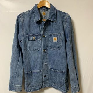 カーハート(carhartt)のCarhartt カーハート カバーオール wip S 美品 デニムジャケット(カバーオール)