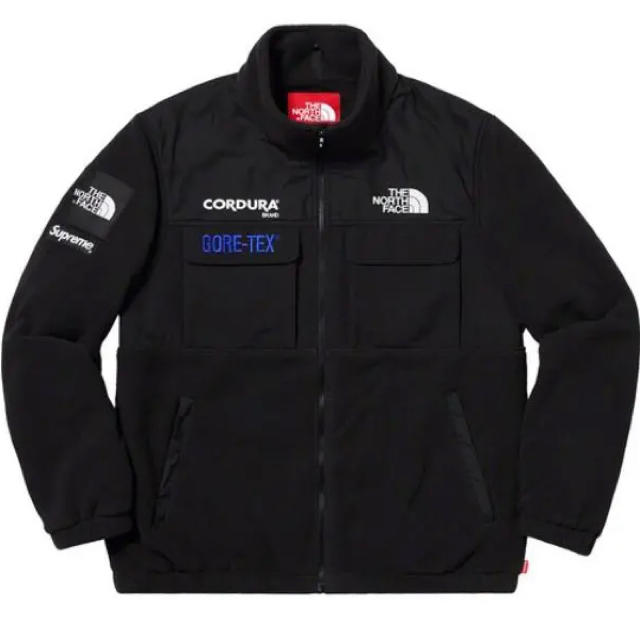 BLACKサイズSupreme Expedition Fleece Jacket ノースフェイス