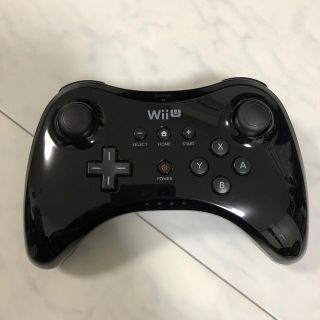 ウィーユー(Wii U)のWiiU プロコントローラー　pro コントローラー　ブラック　黒(その他)