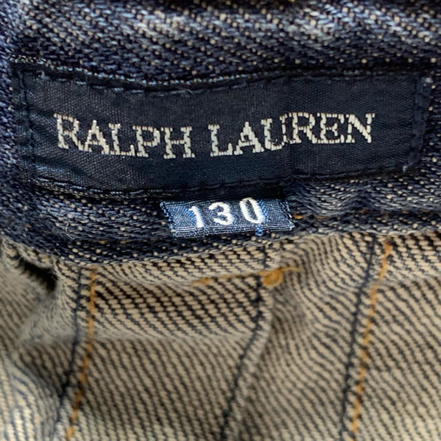 Ralph Lauren(ラルフローレン)のNo. 13 RALPH LAUREN キッズ デニム プリーツスカート 130 キッズ/ベビー/マタニティのキッズ服女の子用(90cm~)(スカート)の商品写真