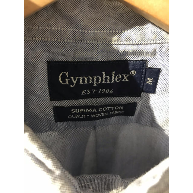 GYMPHLEX(ジムフレックス)の美品！Gymphlex　ジムフレックス オックスフォード ボタンダウン シャツ メンズのトップス(シャツ)の商品写真