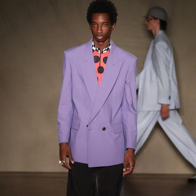 【値下げ可能】Paul Smith 19ss ダブルジャケット パープル | フリマアプリ ラクマ