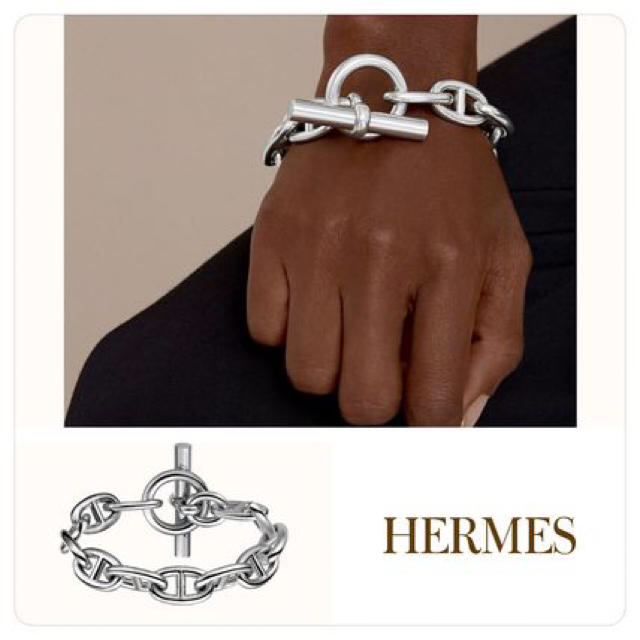 Hermes(エルメス)のシェーヌダンクル TGM10 エルメス HERMES メンズのアクセサリー(ブレスレット)の商品写真