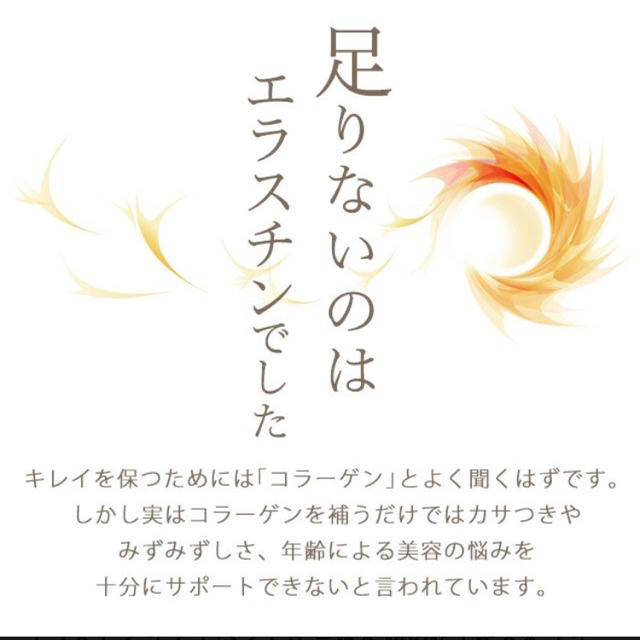 リニューアル エラスチン サプリ 1カ月分 足りないのはエラスチンでした。 食品/飲料/酒の健康食品(その他)の商品写真