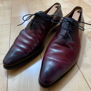 ベルルッティ(Berluti)の【虎杖様専用】絶版美品　Berlutiベルルッティ革靴ピアッシング　ワインレッド(ドレス/ビジネス)