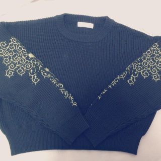 ジュエティ(jouetie)のショート 刺繍 ニット(ニット/セーター)