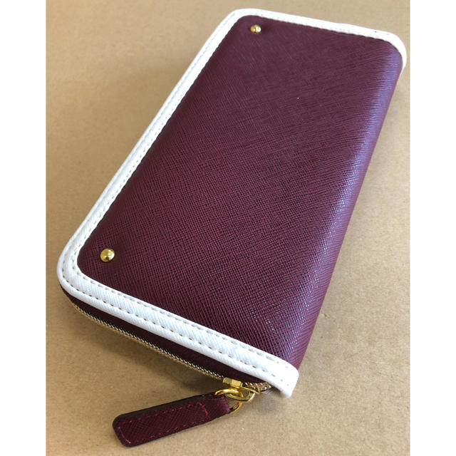 新品未使用 長財布 ワインカラー レディースのファッション小物(財布)の商品写真