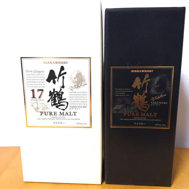 竹鶴17年&竹鶴ピュアモルト 新品未開封箱あり2本 竹鶴17年&竹鶴ピュアモルト 新品未開封箱あり2本