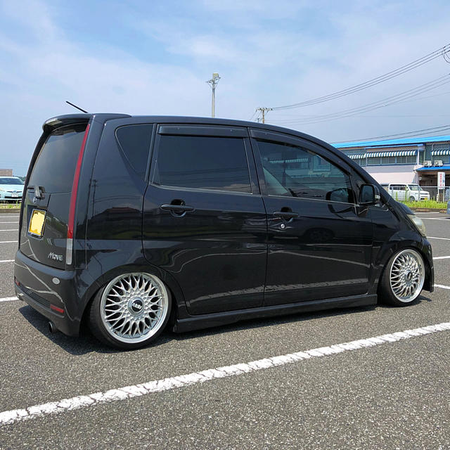 ダイハツタント 75系加工アクスル 175 375 ハの字 カスタム シャコタン