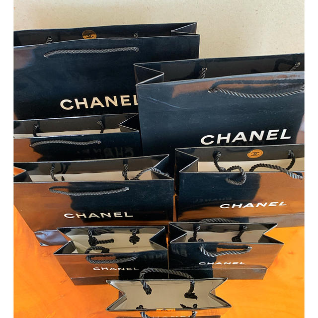 CHANEL(シャネル)のシャネル　ショップ袋　ブラック8点 レディースのバッグ(ショップ袋)の商品写真