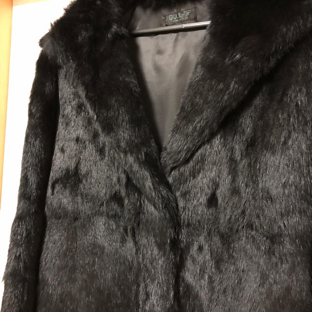 【希少】韓国製 Real Fur 高級毛皮 ラビットファー ロングコート