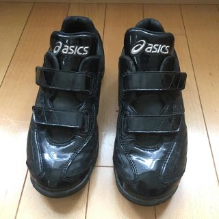 アシックス(asics)の少年 野球 アシックス スパイク ポイント 22 中古 マジックテープ (シューズ)