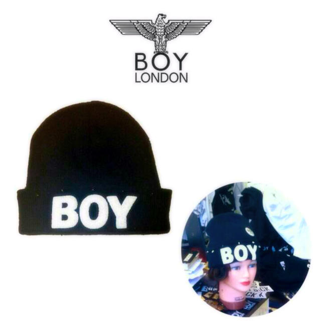 Boy London(ボーイロンドン)のボーイロンドンニット帽❤︎新品 レディースの帽子(ニット帽/ビーニー)の商品写真