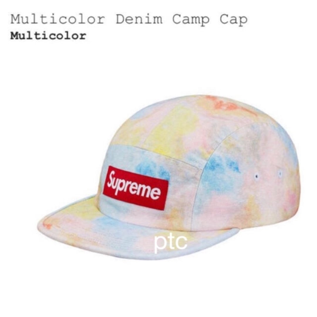 【送料無料】SUPREME Multicolor Denim Camp Cap帽子