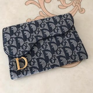 クリスチャンディオール(Christian Dior)のディオール トロッター柄 ポーチ パスポートケース サドルバッグ カードケース(ポーチ)