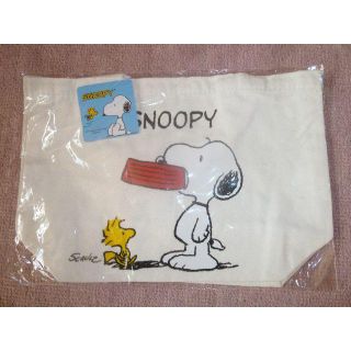 スヌーピー(SNOOPY)の<かおんさん 売約> スヌーピー ミニトートバッグ （白・茶色・黄色３色組）(トートバッグ)