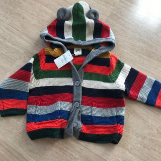 ベビーギャップ(babyGAP)の新品タグあり　くまさん耳ニット(ニット/セーター)