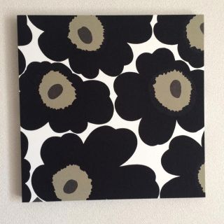 マリメッコ(marimekko)のマリメッコ花柄ファブリック♥︎BLACK(その他)