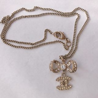 シャネル(CHANEL)のCHANEL リボンネックレス(ネックレス)