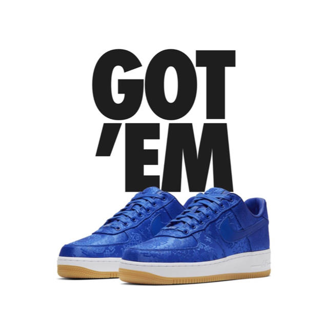 CLOT×NIKE AIR FORCE 1 LOW BLUE 27.5