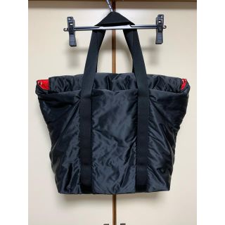 コムデギャルソンオムプリュス(COMME des GARCONS HOMME PLUS)のコムデギャルソンオムプリュス　ビッグトートバッグ　ブラック　レッド(トートバッグ)